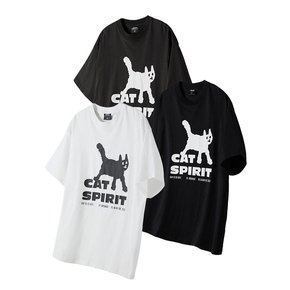 Cat Spirit 오버 반팔 (3COLOR)