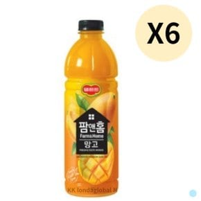 델몬트 팜앤홈 망고 주스 음료 사무실 1.2L 6개