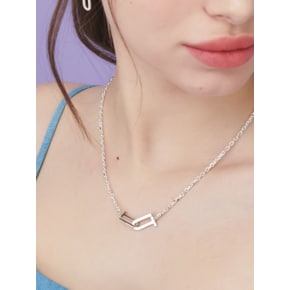 Signature Cross Silver Necklace In323 [Silver]