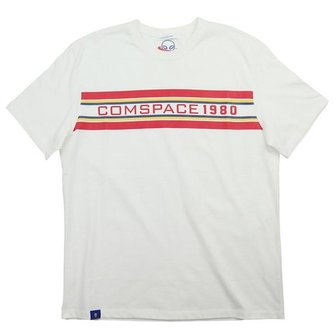  [COMSPACE1980] Triple Line Print T-Shirt IVORY