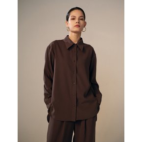 Loose Fit Shirt Chocolate