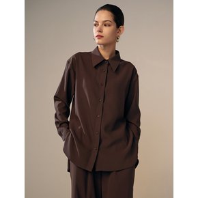 Loose Fit Shirt Chocolate