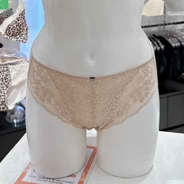 엘르이너웨어 24년 FW 2차 노와이어 레이스 여성 팬티 (EDWBP872SK)