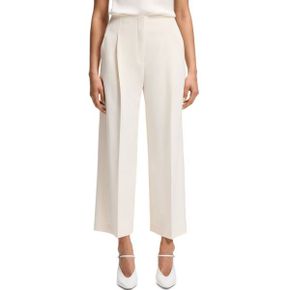우먼 BOSS by Pleat Front Relaxed-Fit 팬츠 - 오픈 화이트 25791578 1394241
