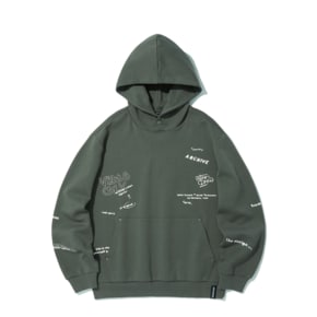 키치 후드 풀오버 카키 ITZ1TH02AKH