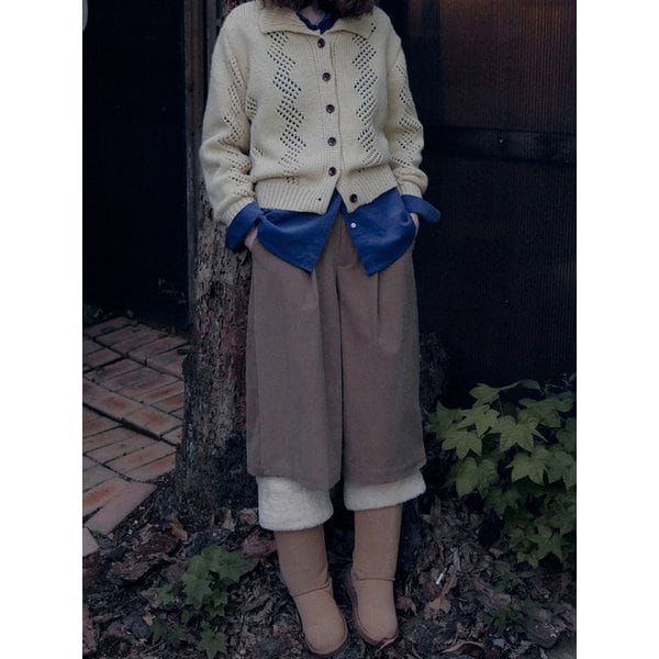 Corduroy Bermuda Pants_EEWPT129
