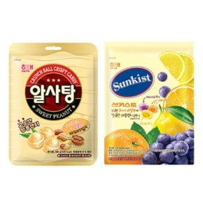 해태 썬키스트 125g 8개 + 알사탕 126g 8개 (총16개)