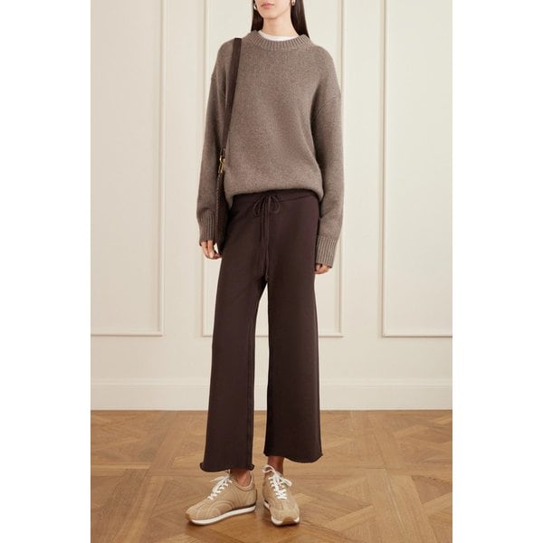 닐리 로탄 키키 크롭 코튼 저지 트랙 팬츠 46376663162974463