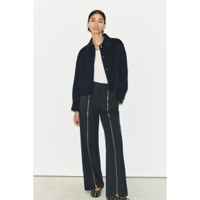 ZARA 자라 더블 페이스 울 블렌드 재킷 ZW 컬렉션 8491/241