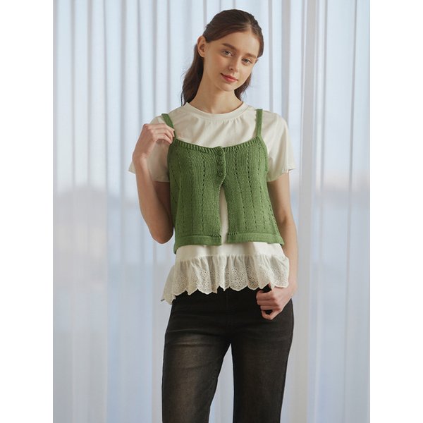 포인텔 버튼 니트 베스트 (TMVCE2978)