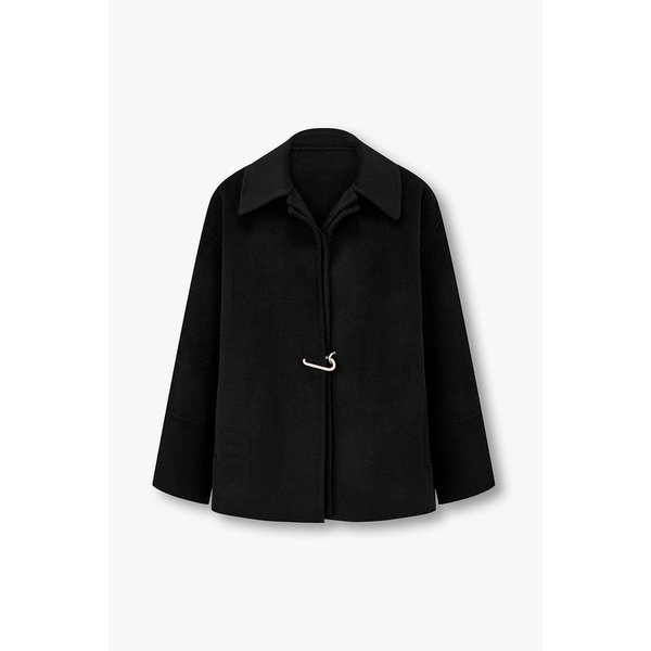 울 블렌드 링 디테일 하프 자켓 7125410103199