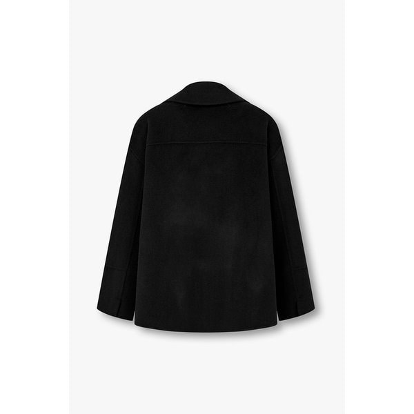 울 블렌드 링 디테일 하프 자켓 7125410103199