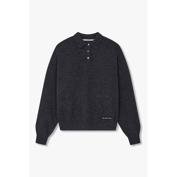 [UNISEX] 로고 패치 롱 슬리브 폴로 니트 3625330002000