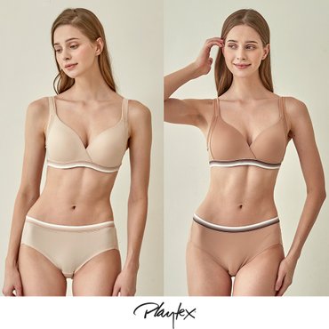 플레이텍스 [Playtex] 플레이텍스 노와이어 볼륨업 4종 [라이트베이지+베이지] PXW3O0102_T