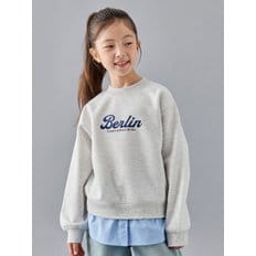26FW (여아) 더블니트 레이어드 스웨트셔츠 MKG3TR2302