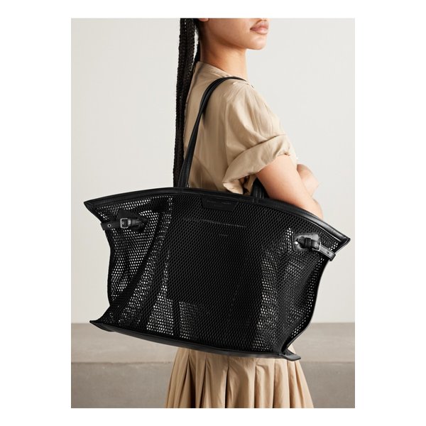 프로엔자슐러 데이즈 가죽 트리밍 메시 토트 블랙 46376663162858222
