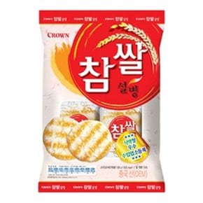 크라운 찹쌀설병 1박스128g 20개