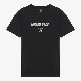 노스페이스 [노스페이스 공식] NT7UR16A 남성 플렉서 반팔 라운드티 BLACK