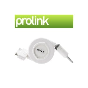 엠지솔루션 [PMM141RAN-0100] PROLINK PMM141RAN-0100 PMM시리즈 iPhone·iPod·iPad 스테레오-Dock 자동감김 케이블 New 1m (OFC/애플 정품 커넥터)