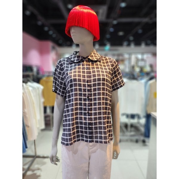 [부산점] 탈착 레이스 카라 블라우스 BABL91531BK