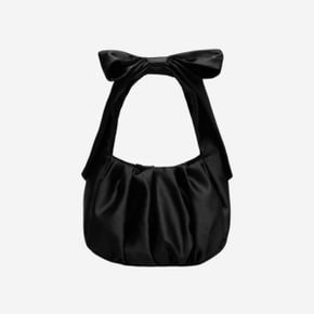 앤아더스토리즈 새틴 보우백 블랙  Other Stories Satin Bow Bag Black