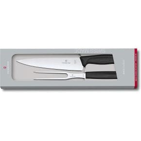 독일 빅토리녹스 과도 Victorinox Swiss Classic Profi Tranchier-Set 2-teilig Extra Scharfe K