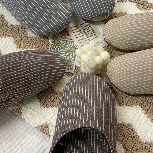 무블 스웨이드 더라인 커플용 슬리퍼 거실화 2