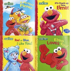 Worldbook365 세서미스트리트Sesame Street A엘모 빅버드 쿠키몬스터 어니4종택1