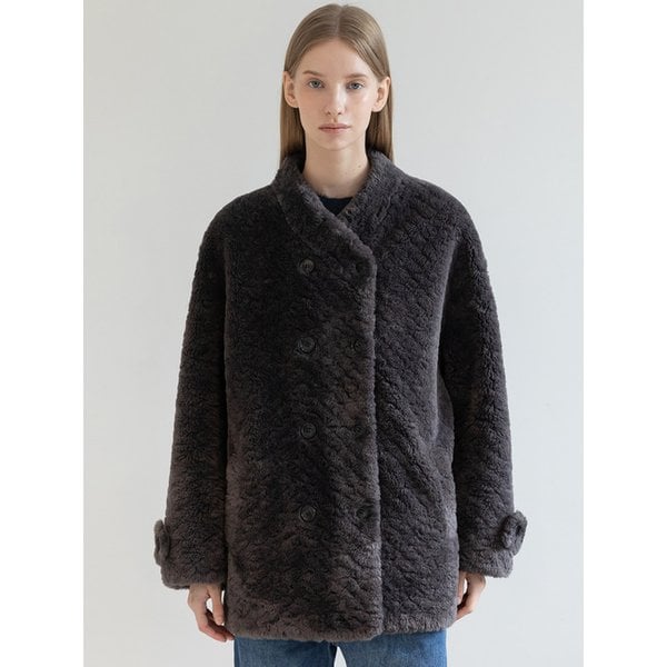 Double Button Fur Jacket_2color