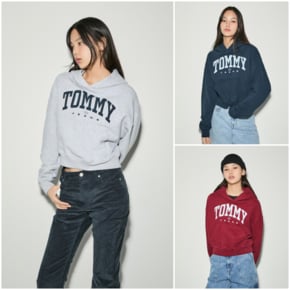 [장원영PICK] 여성 빈티지 바시티 후디 T32E6TTO17TWT1 TOMMY JEANS