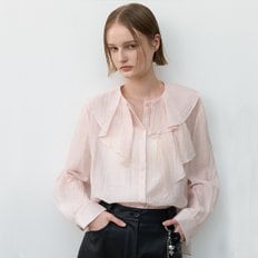 [25 SPRING](택가:98,000원)넥 플레어 러플 셔츠(BL-4293)