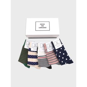데일리 패턴양말 5SET