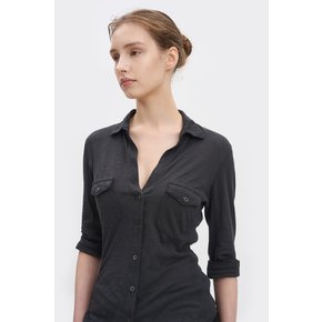 WUA3042 CONTRAST SHIRT-CARBON 358,000