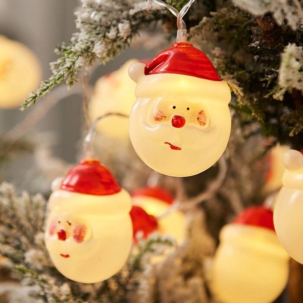 시즌세일! 크리스마스 감성 LED 가랜드 (호호산타+발그레눈사람) YM66