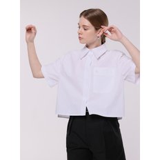 CROPPED SHIRT - WHITE