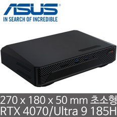 ASUS NUC 14 Performance NUC14SRKU9 (32GB 램/4TB M.2 Gen4 SSD) 인텔 i9-185H CPU RTX 4070 AI 미니PC