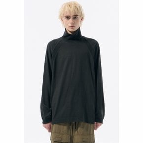 Black Sakariva Half Turtle Sweatshirt_CWTAW24731BKX