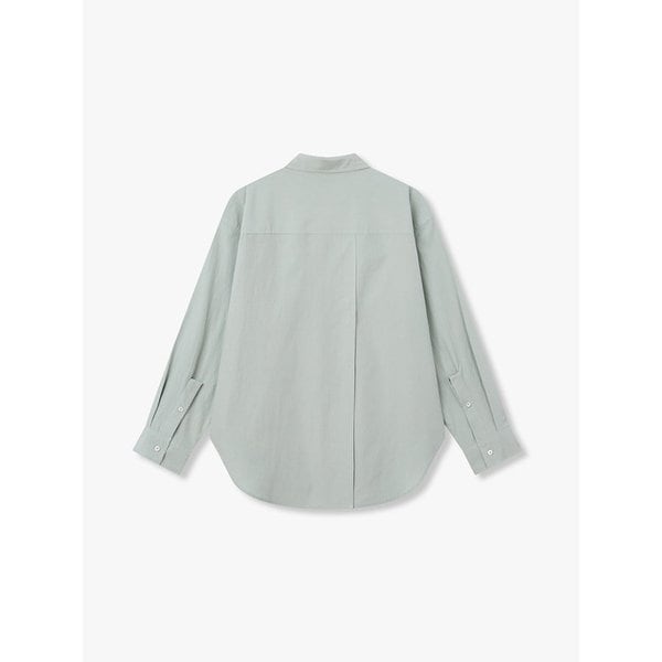 오버핏 솔리드 셔츠_블랙 7116260402