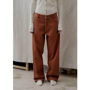 베이스레인지 24PF BASERANGE INDRE PANTS (CANVAS) IN BRICK