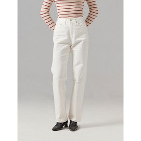 Ivory Dearish Straight Denim Pants