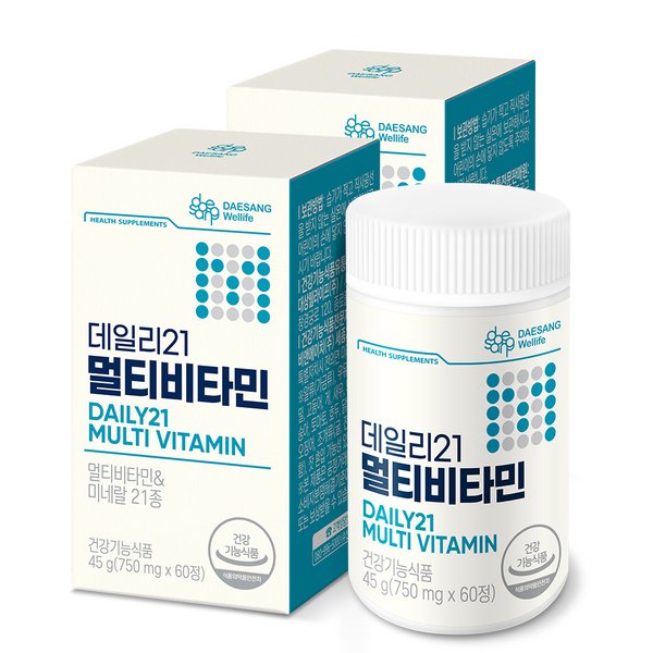 데일리21 멀티비타민 (750 mgX60정),2통