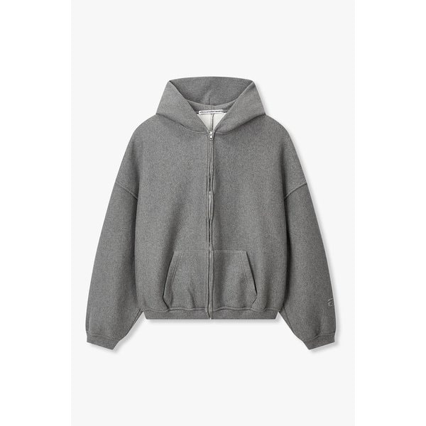 [UNISEX] 엠보 스타 로고 지퍼드 후디 3626101109000