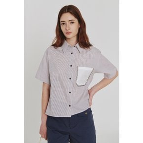 CASTELANE - Microcheck shirt_Purple-LPTA0BL07W