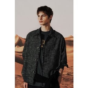 [여주점] [이로] 남성 Éveil 트위드 포켓 셔켓 IQJAS25702BKX
