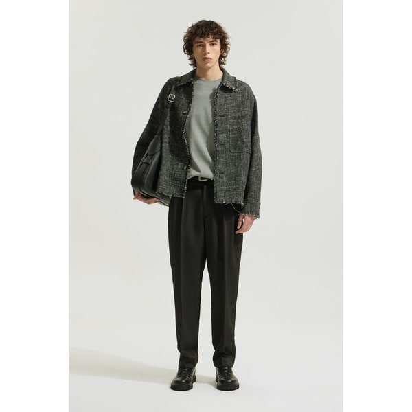 [여주점] [이로] 남성 Éveil 트위드 포켓 셔켓 IQJAS25702BKX