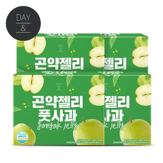 참앤들황토농원 데이앤 곤약젤리 풋사과 130ml x 10팩 4박스