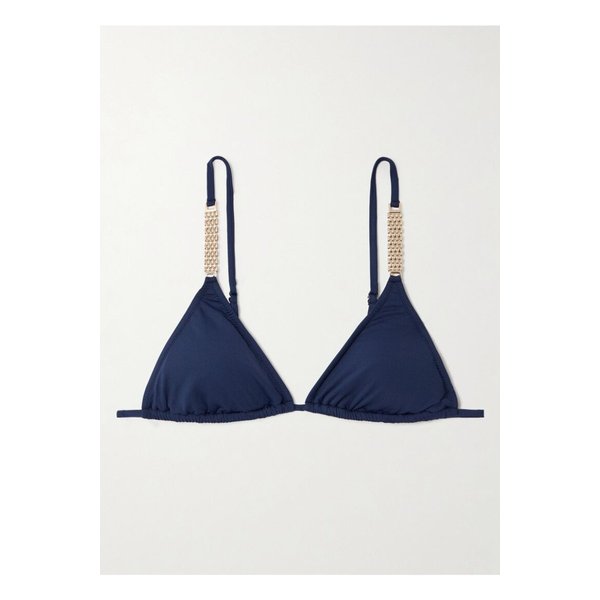 멜리사 오다바시 몰디브 장식 트라이앵글 비키니 탑 네이비 46376663162895134