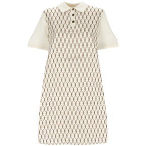 Womens Dress 148017963 New Ivory / Brown Knot