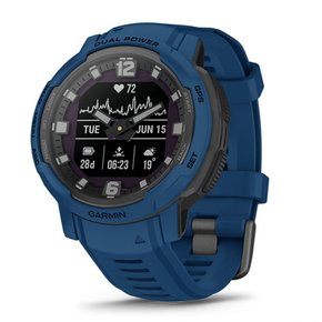 GARMIN(가민) ​​Instinct Crossover Dual Power Tidal Blue Suica 대응 솔라