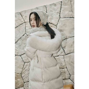 JJ지고트 폭스퍼 슬림 롱 구스점퍼 GPCM2PDW11